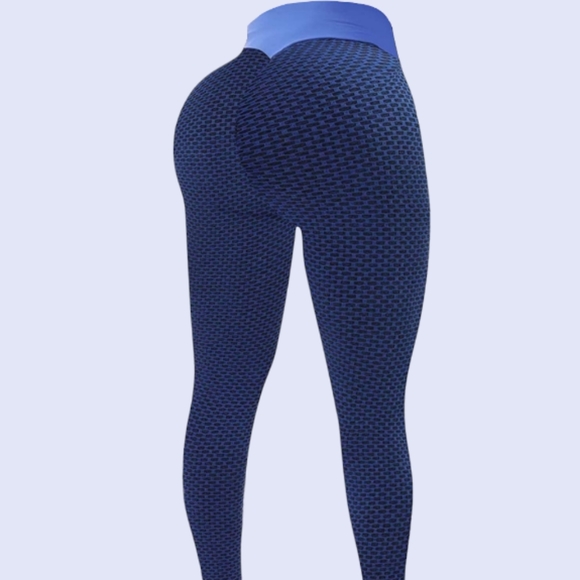 2 Comfortable Ladies Slimming Fit Leggings Bubble Butt Fitness Pants For Women - Picture 2 of 4